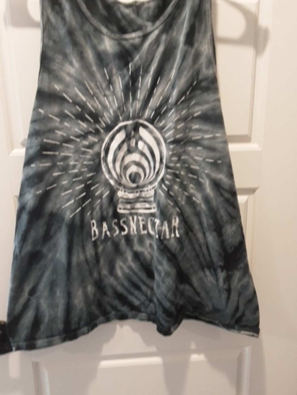 Mossimo Supply Co. Black & White Tie-Dye Bassnectar Graphic Tank